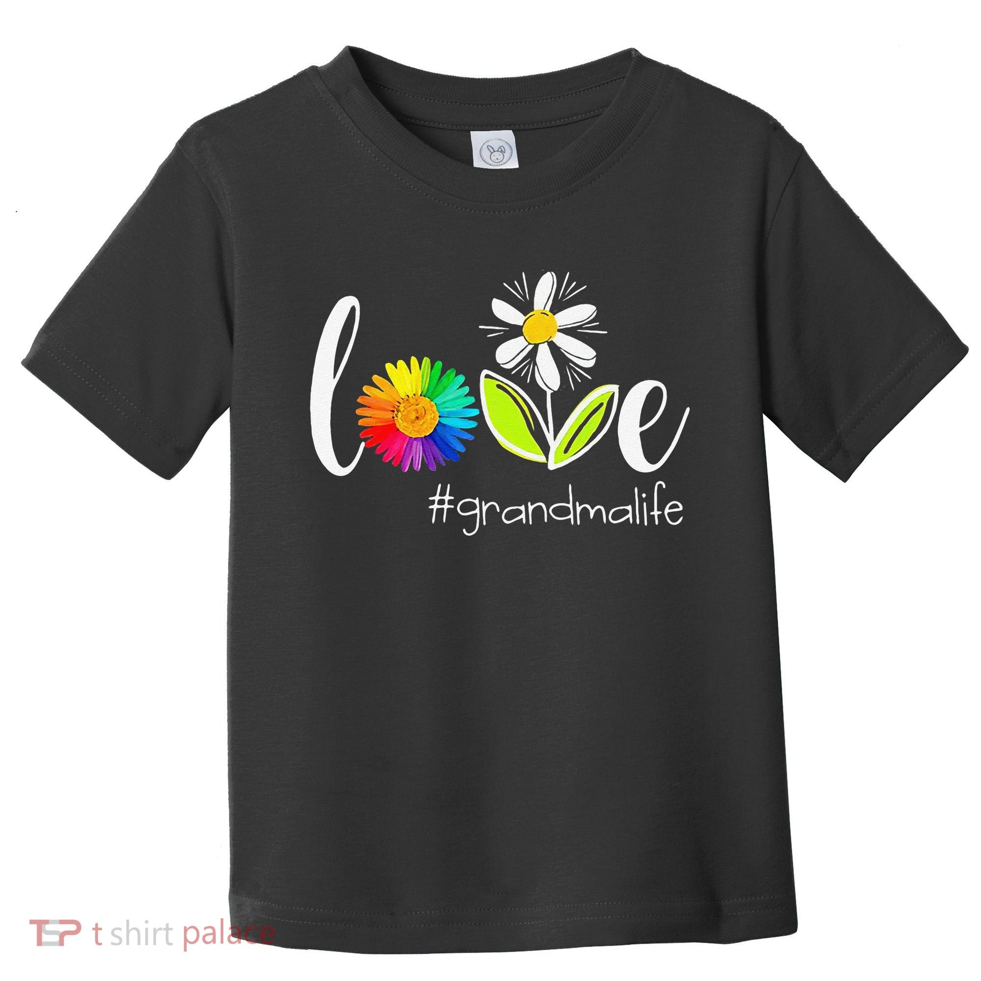 Love Grandma Life Wildlife Flower Toddler T-Shirt
