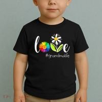 Love Grandma Life Wildlife Flower Toddler T-Shirt thumb 2