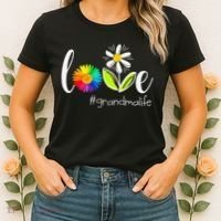 Love Grandma Life Wildlife Flower Women's T-Shirt thumb 2