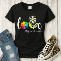 Love Grandma Life Wildlife Flower Women's T-Shirt thumb 3