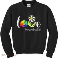 Love Grandma Life Wildlife Flower Kids Sweatshirt thumb 0