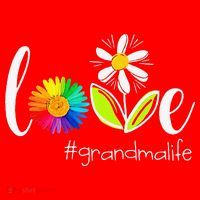 Love Grandma Life Wildlife Flower Santa Hat thumb 1