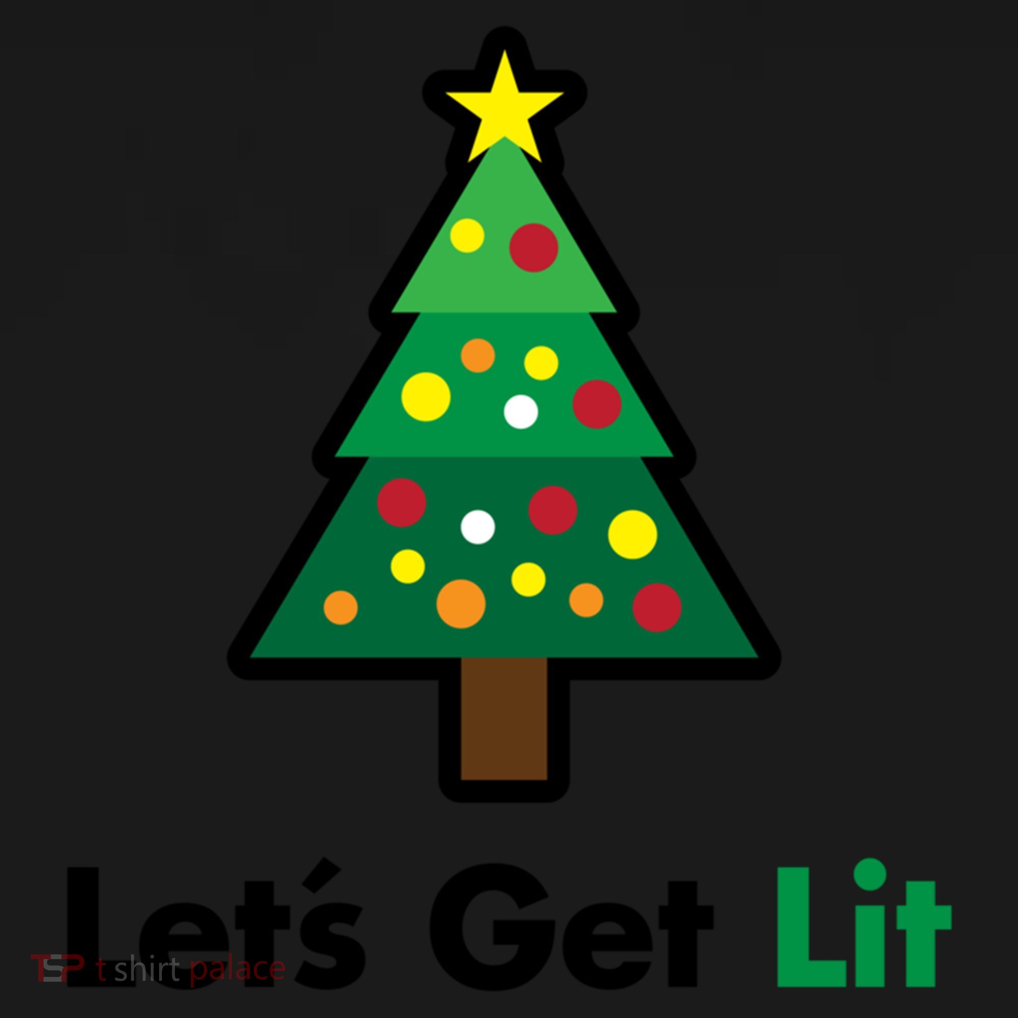 Let's Get Lit Funny Christmas Ing Xmas Lights Funny Gift Doggie Tank