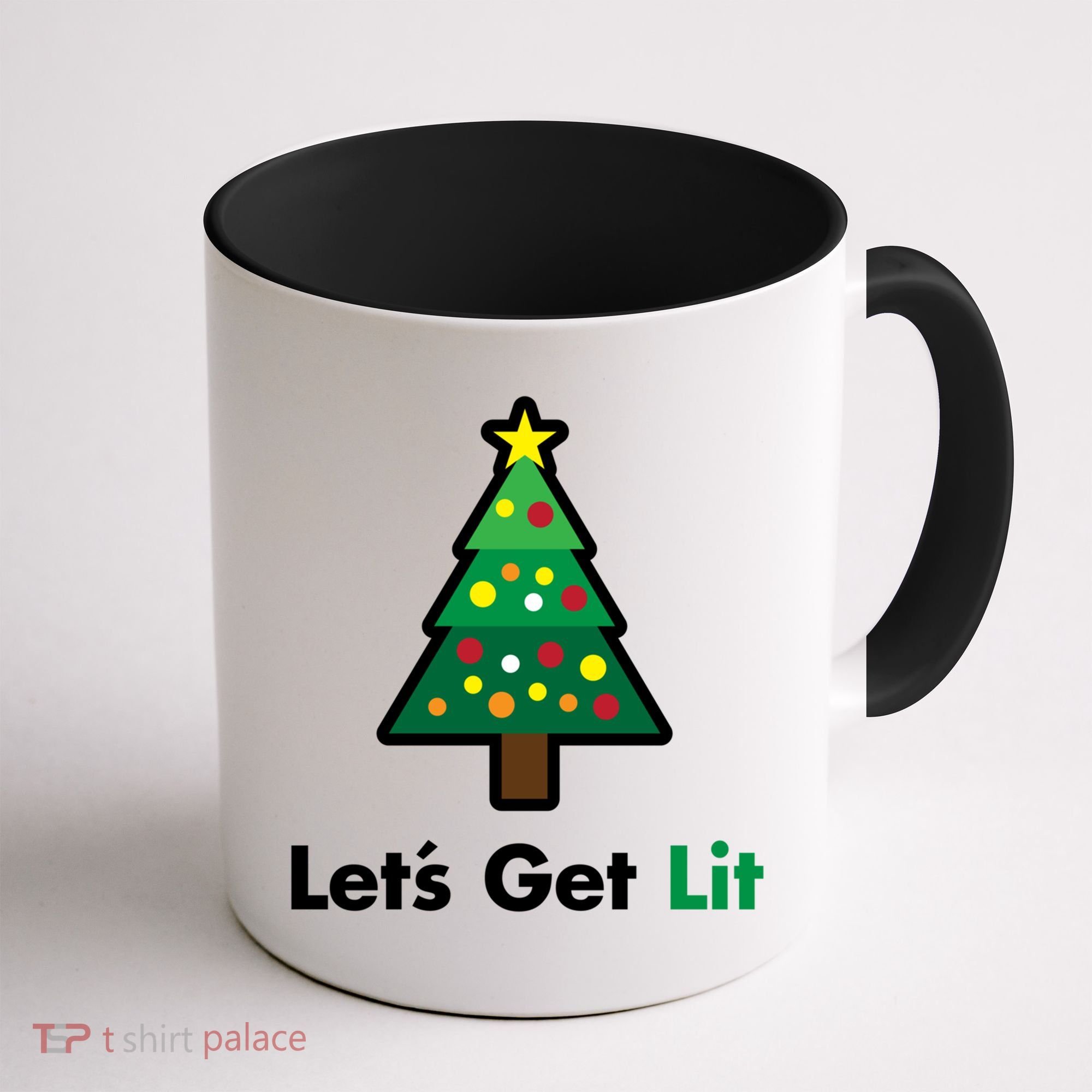 Let's Get Lit Funny Christmas Ing Xmas Lights Funny Gift Coffee Mug