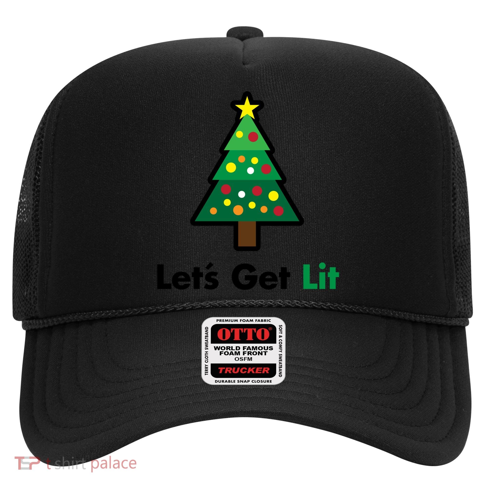 Let's Get Lit Funny Christmas Ing Xmas Lights Funny Gift Hat