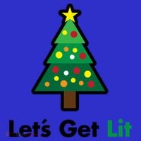 Let's Get Lit Funny Christmas Ing Xmas Lights Funny Gift Hoodie thumb 2