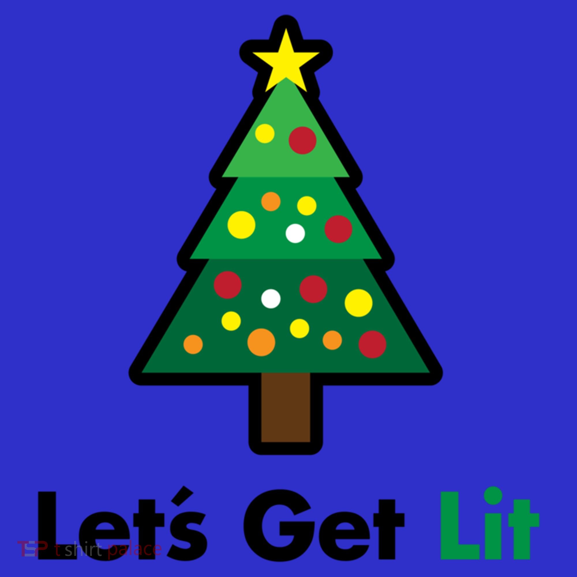 Let's Get Lit Funny Christmas Ing Xmas Lights Funny Gift Hoodie