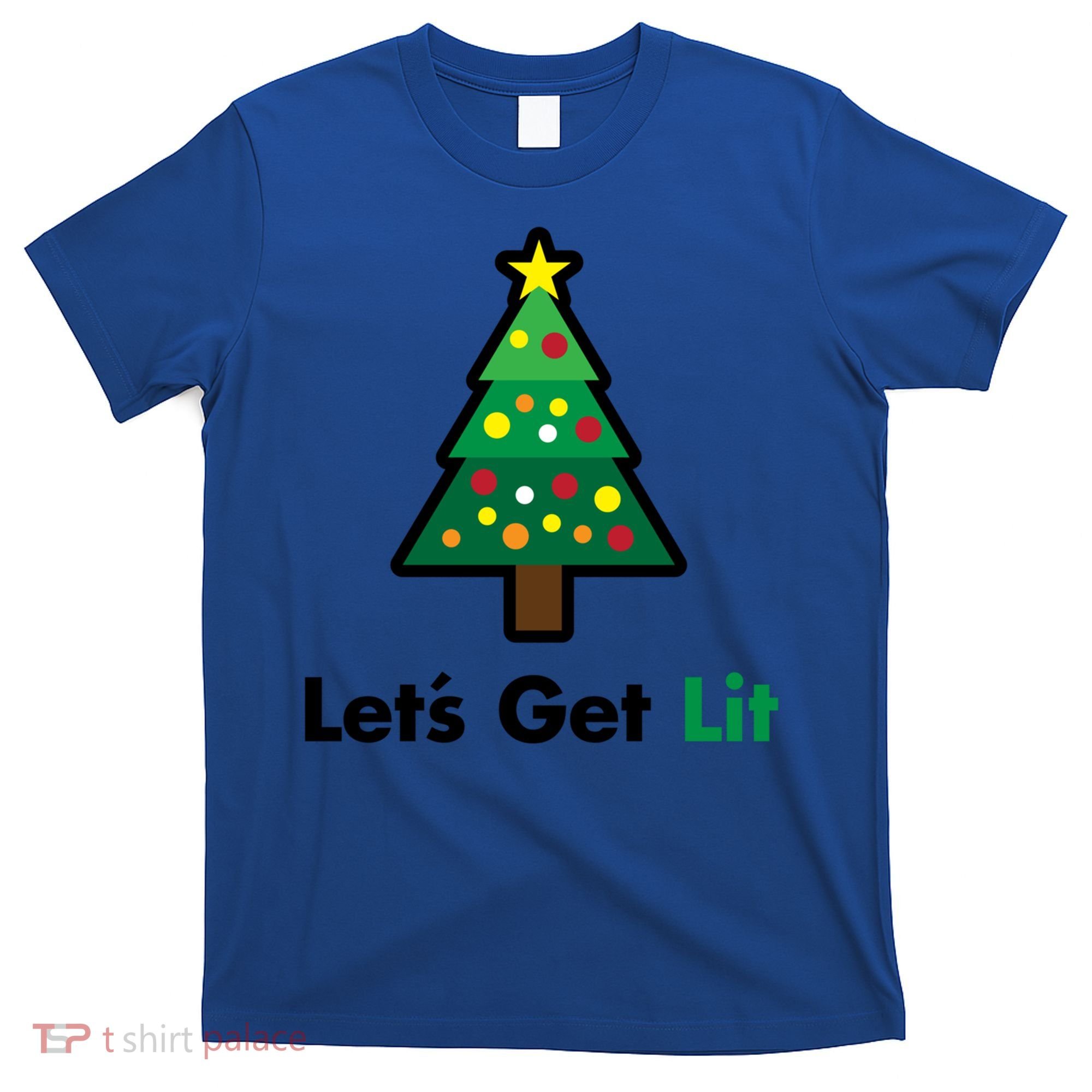 Let's Get Lit Funny Christmas Ing Xmas Lights Funny Gift T-Shirt