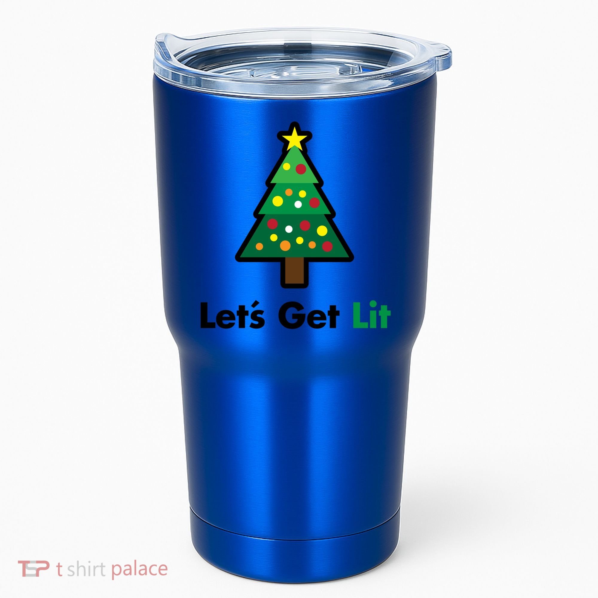 Let's Get Lit Funny Christmas Ing Xmas Lights Funny Gift Tumbler