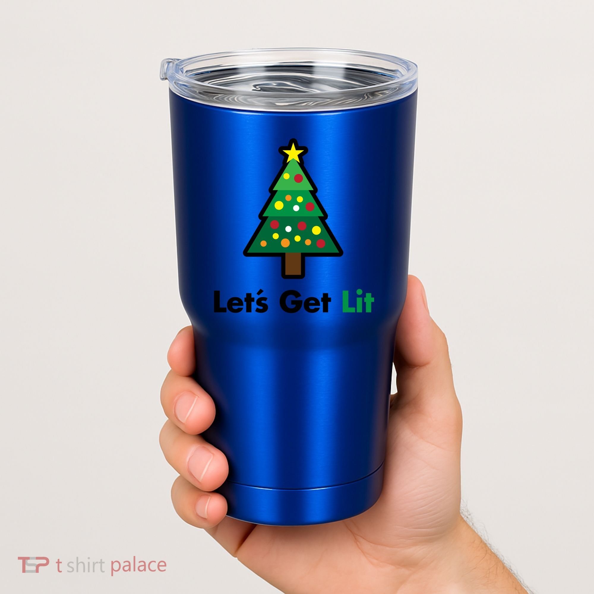 Let's Get Lit Funny Christmas Ing Xmas Lights Funny Gift Tumbler