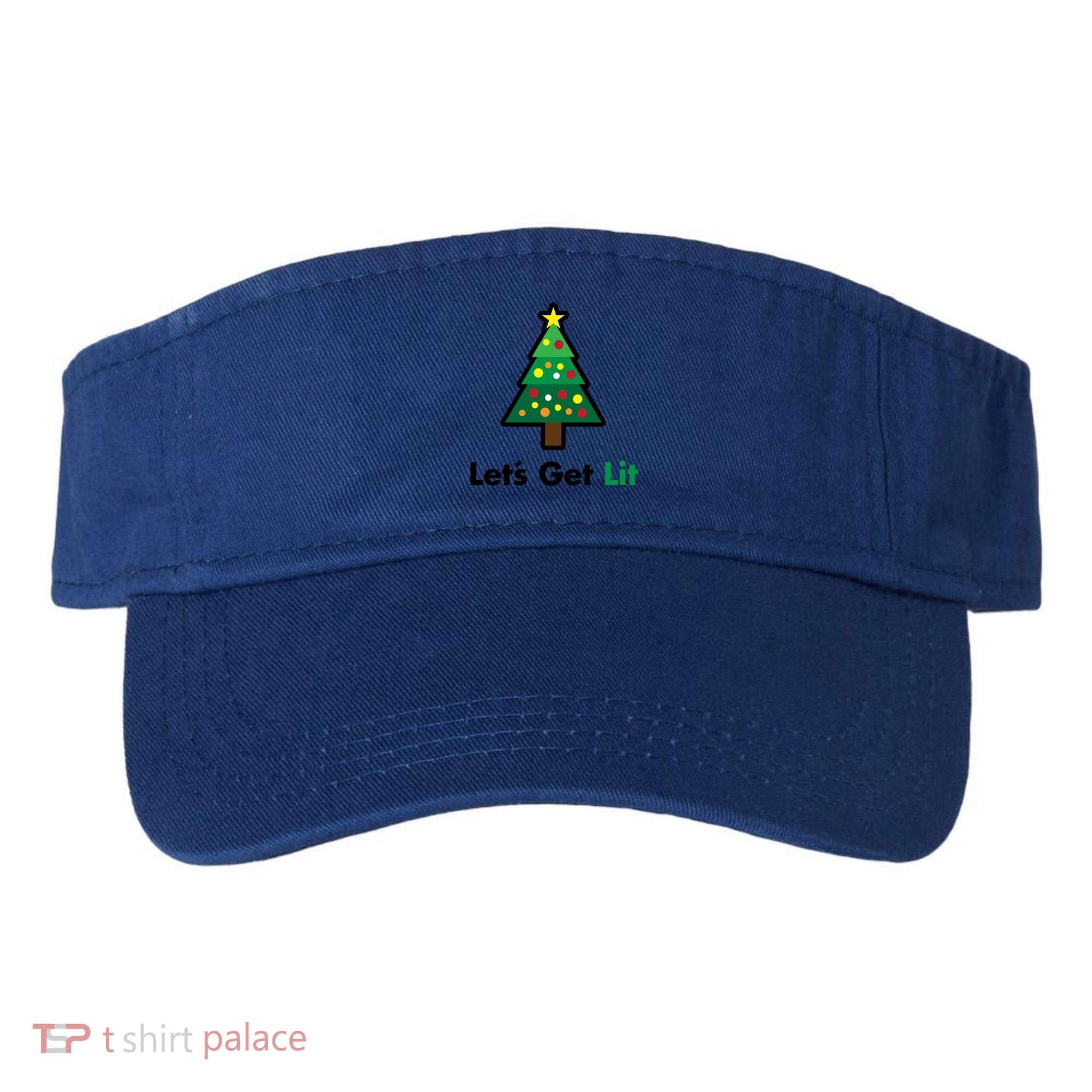 Let's Get Lit Funny Christmas Ing Xmas Lights Funny Gift Visor
