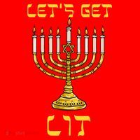 Lets Get Lit Chanukah Happy Hanukkah Funny Menorah Jewish Santa Hat thumb 1