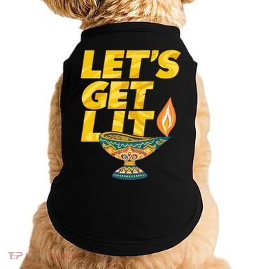 LetS Get Lit Diwali Dia Cool Gift Doggie Tank