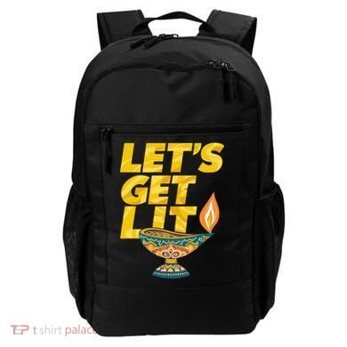LetS Get Lit Diwali Dia Cool Gift Backpack