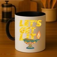 LetS Get Lit Diwali Dia Cool Gift Coffee Mug thumb 4