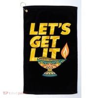 LetS Get Lit Diwali Dia Cool Gift Golf Towel thumb 0
