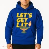 LetS Get Lit Diwali Dia Cool Gift Hoodie thumb 2