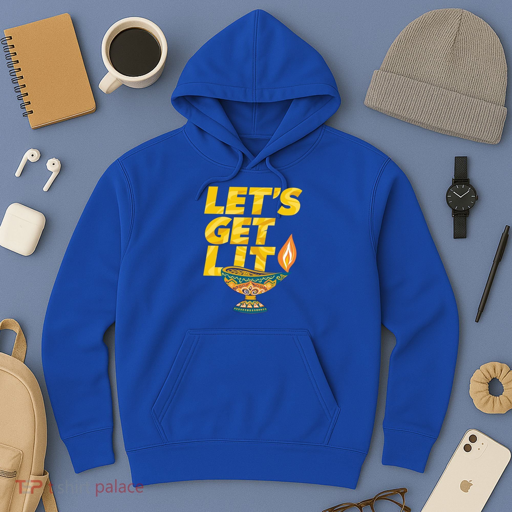 LetS Get Lit Diwali Dia Cool Gift Hoodie