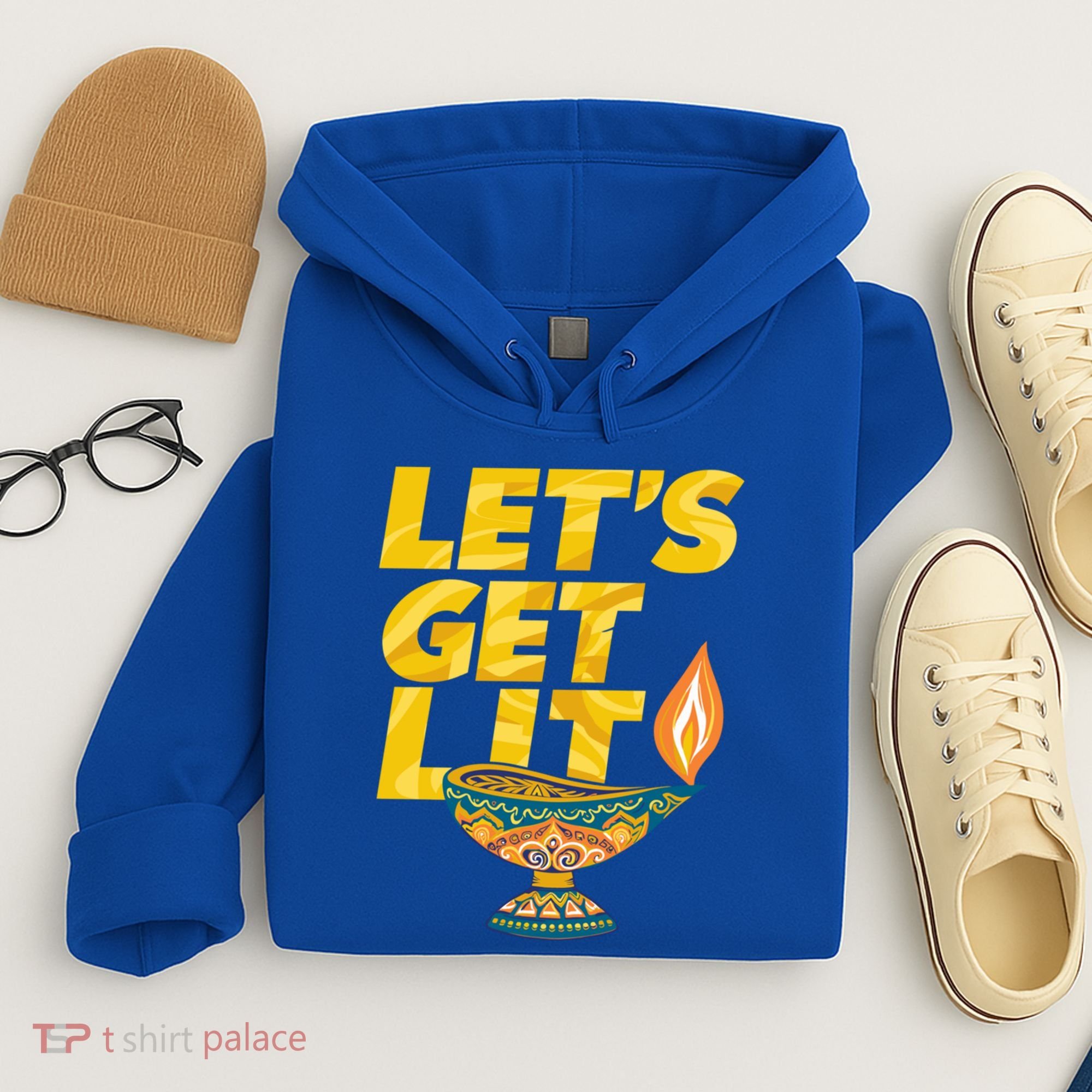 LetS Get Lit Diwali Dia Cool Gift Hoodie