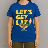 LetS Get Lit Diwali Dia Cool Gift T-Shirt thumb 4