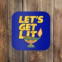 LetS Get Lit Diwali Dia Cool Gift Coaster thumb 0