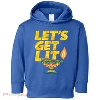 LetS Get Lit Diwali Dia Cool Gift Toddler Hoodie thumb 0