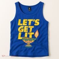 LetS Get Lit Diwali Dia Cool Gift Tank Top thumb 2