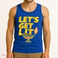 LetS Get Lit Diwali Dia Cool Gift Tank Top thumb 3