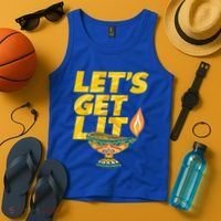 LetS Get Lit Diwali Dia Cool Gift Tank Top thumb 4