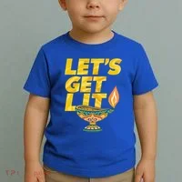 LetS Get Lit Diwali Dia Cool Gift Toddler T-Shirt thumb 2