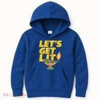 LetS Get Lit Diwali Dia Cool Gift Kids Hoodie thumb 0