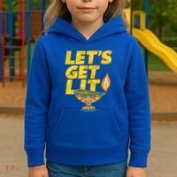 LetS Get Lit Diwali Dia Cool Gift Kids Hoodie thumb 3