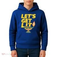 LetS Get Lit Diwali Dia Cool Gift Kids Hoodie thumb 4