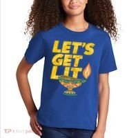 LetS Get Lit Diwali Dia Cool Gift Kids T-Shirt thumb 2