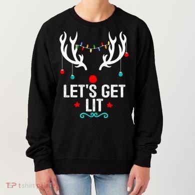 LetS Get Lit Cool Christmas Women's Sweatshirt