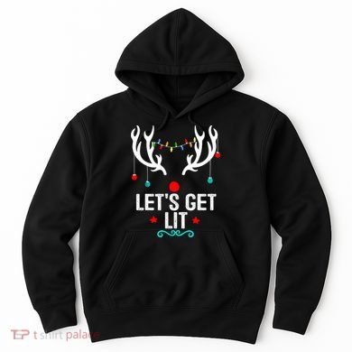 LetS Get Lit Cool Christmas Hoodie