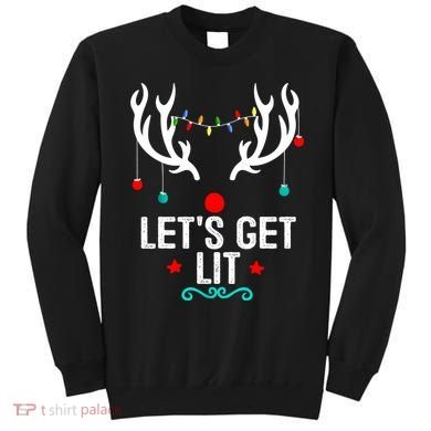 LetS Get Lit Cool Christmas Sweatshirt