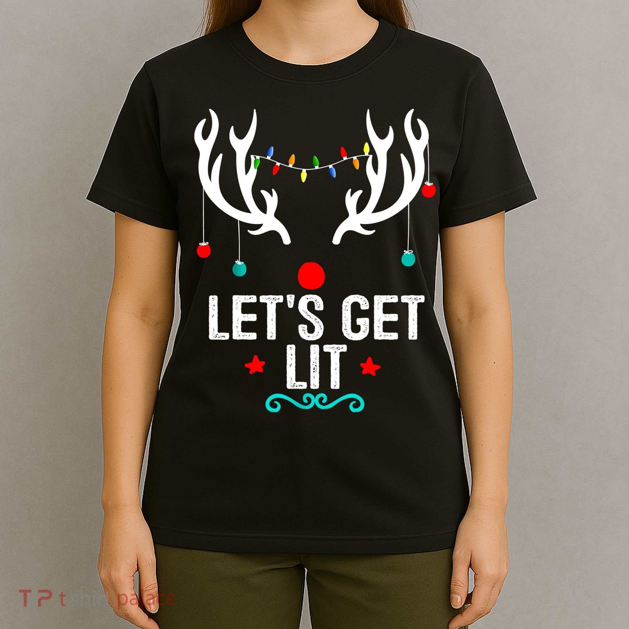LetS Get Lit Cool Christmas T-Shirt