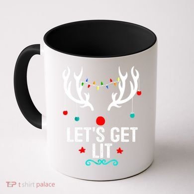 LetS Get Lit Cool Christmas Coffee Mug