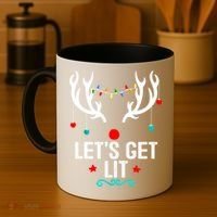 LetS Get Lit Cool Christmas Coffee Mug thumb 4