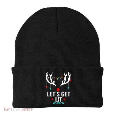 LetS Get Lit Cool Christmas Beanie