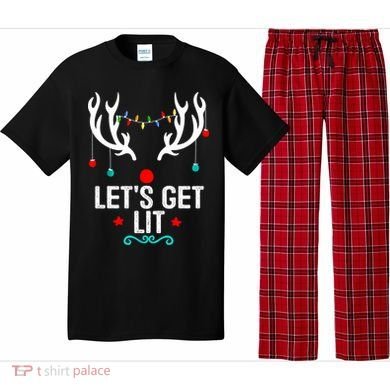 LetS Get Lit Cool Christmas Pajama Set