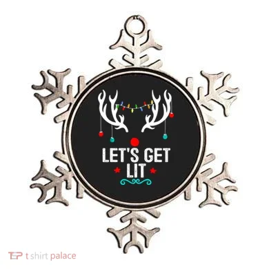 LetS Get Lit Cool Christmas Ornament