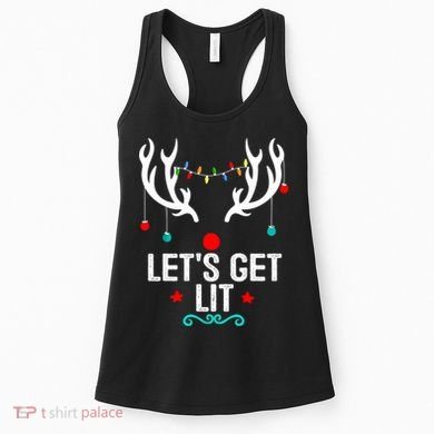LetS Get Lit Cool Christmas Women's Tank Top