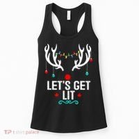 LetS Get Lit Cool Christmas Women's Tank Top thumb 0