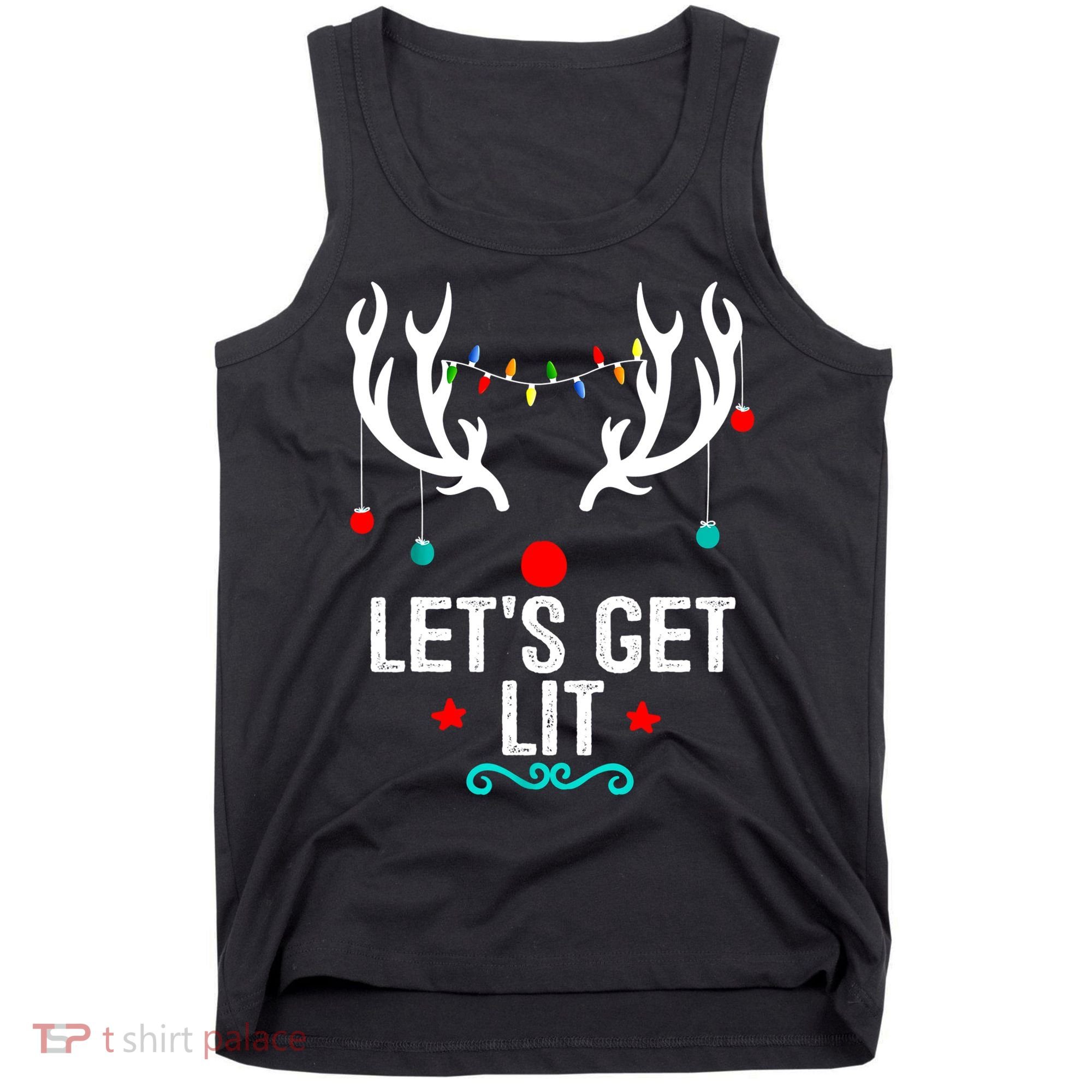 LetS Get Lit Cool Christmas Tank Top