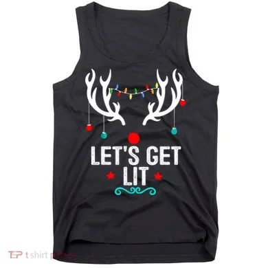 LetS Get Lit Cool Christmas Tank Top
