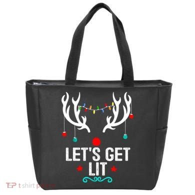 LetS Get Lit Cool Christmas Tote Bag