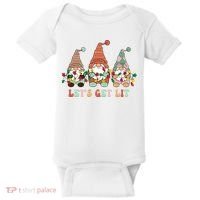 Let's Get Lit Christmas Gnome Lights Funny Xmas Gift Baby Bodysuit thumb 0