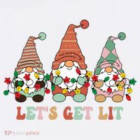 Let's Get Lit Christmas Gnome Lights Funny Xmas Gift Baby Bodysuit thumb 2